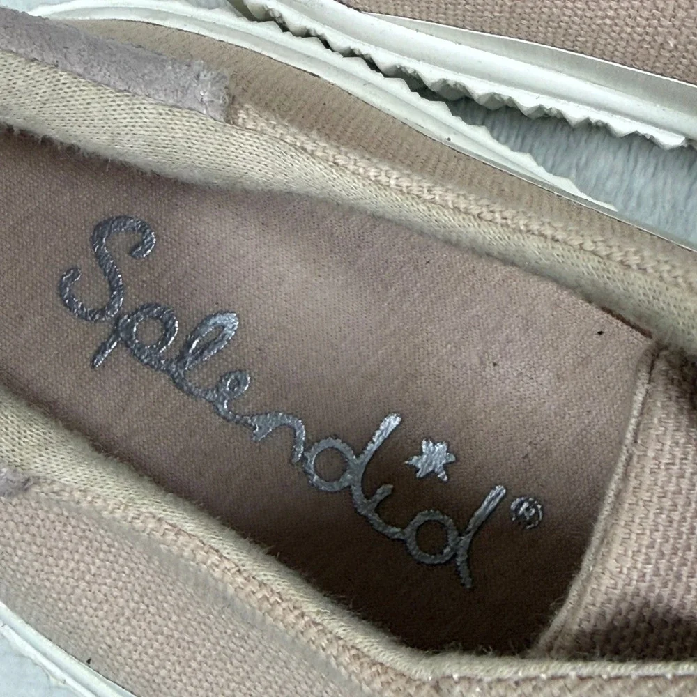 Splendid Tania Tan Peach Canvas Low Top Sneakers SD2TAN10 Womens 7.5M
